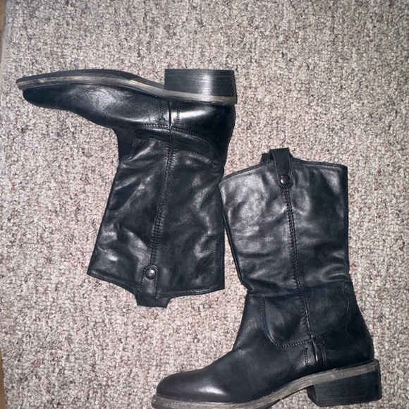 Kate Preston “Jessie” soft leather fur lined mid calf boots 9.5​ - Picture 3 of 11